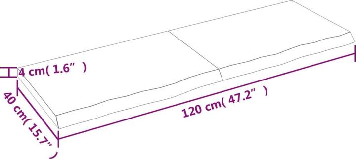 Actual product image VidaXL Emerald (120 x 40 x 4 cm)