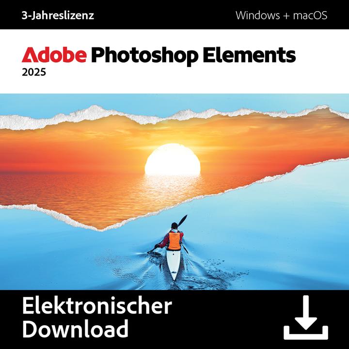 Produktbild Adobe Photoshop Elements 2025 (1 User, 1 Geräte/User, 36 Monate)