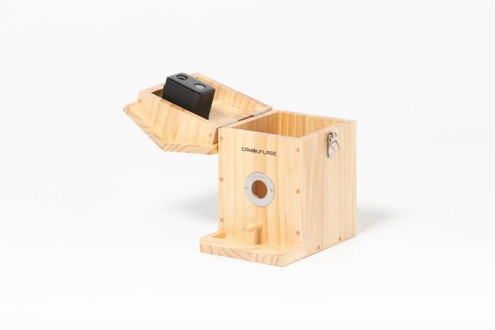 Produktbild WildcameraXL Camouflage Vogelhaus EZ Nesteye, Grundfarbe: Braun, Tierart: Vogel