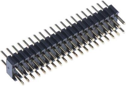 Rs Pro 40 way 2 row through board header,1.27mm