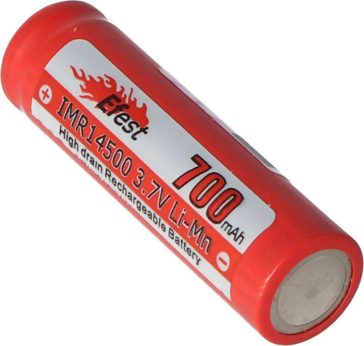 Produktbild Efest Akku IMR 14500 V2, Pluspol erhöht (1 Stk., 14500, 700 mAh)