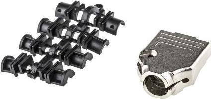 Actual product image MH Connectors 9 way top entry nickel plated D hood