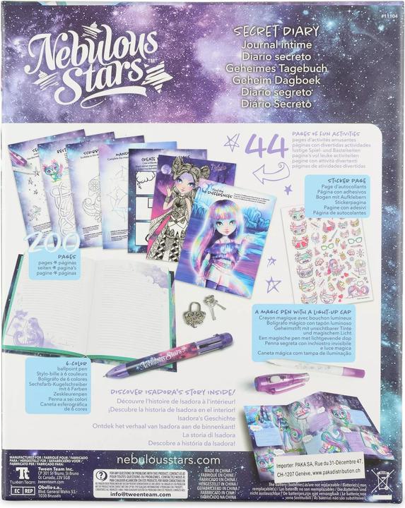 Image du produit Tween Team Journal secret (A5, À rayures, Couverture rigide)