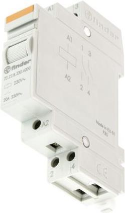 Actual product image Finder 20A 2NO monostable DIN relay, 230Vac