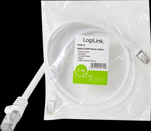 Produktbild LogiLink Netzwerkkabel (F/UTP, CAT6, 0.25 m)
