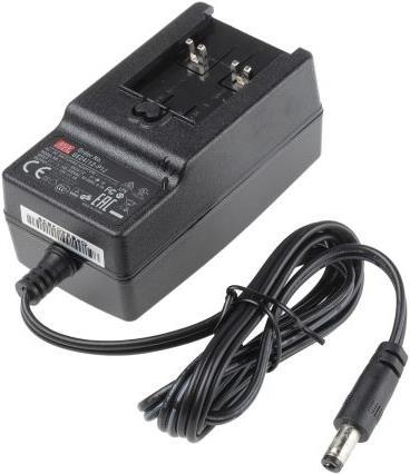 Actual product image MeanWell Power Supply,Plug Top,12V,2A,24W