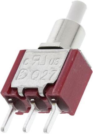 Actual product image Rs Pro PB Switch,SP,keyway non-thd PC-thru hole