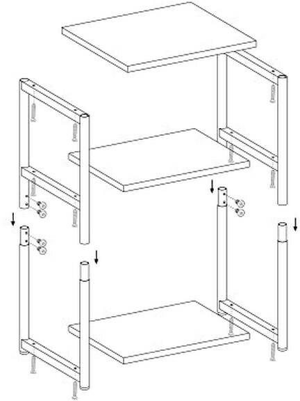 Produktbild Vasagle Andrew (30 x 34 x 58 cm)