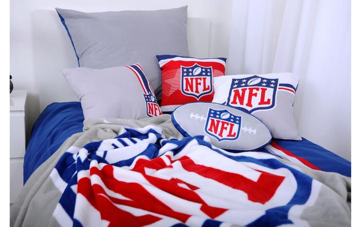 Image du produit Herding Couverture NFL 150 x 200 cm, Bleu/Gris/Rouge (150 x 200 cm)