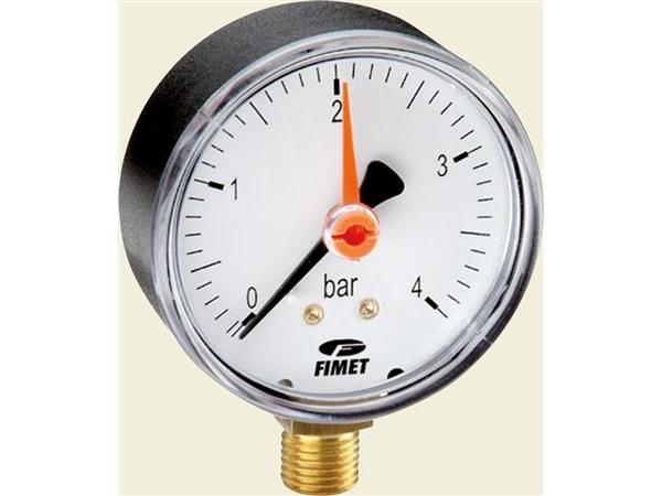 Produktbild Watts Manometer ø63 X 1/4 0-6 Bar Nedadvendt Tilslutning Til Varmeanlaeg