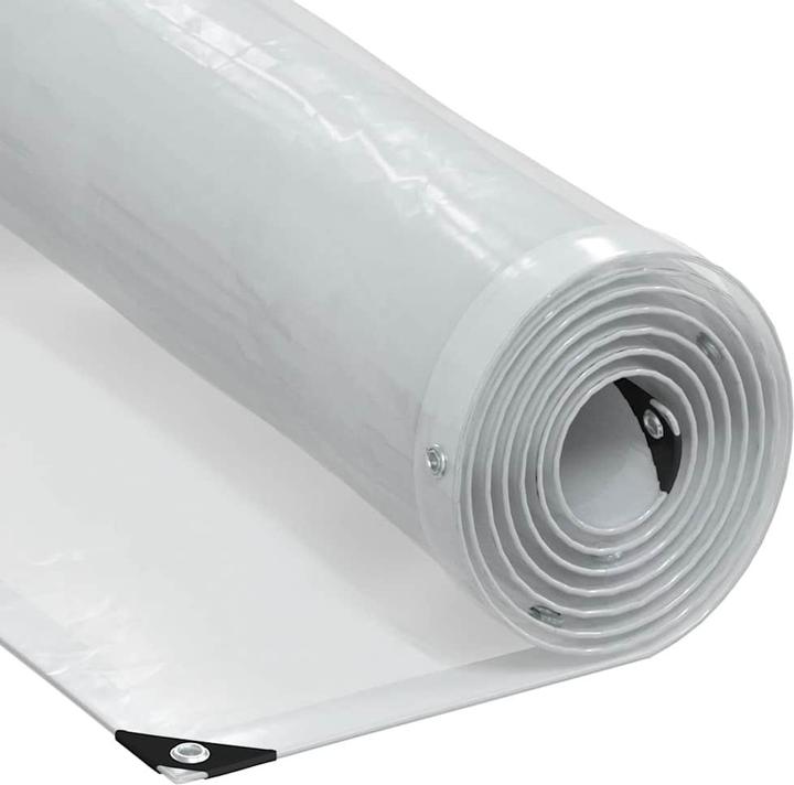 Immagine prodotto VidaXL Telone trasparente con occhielli 4x4 m telone trasparente in polietilene (400 x 400 cm)