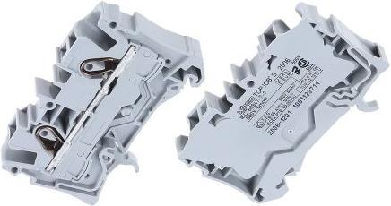 Actual product image Wago Din Rail Terminal 2 X 6 Mm2 Grey (Various)