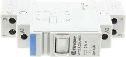 Actual product image Finder 20A 1NO 1NC monostable DIN relay, 24Vdc