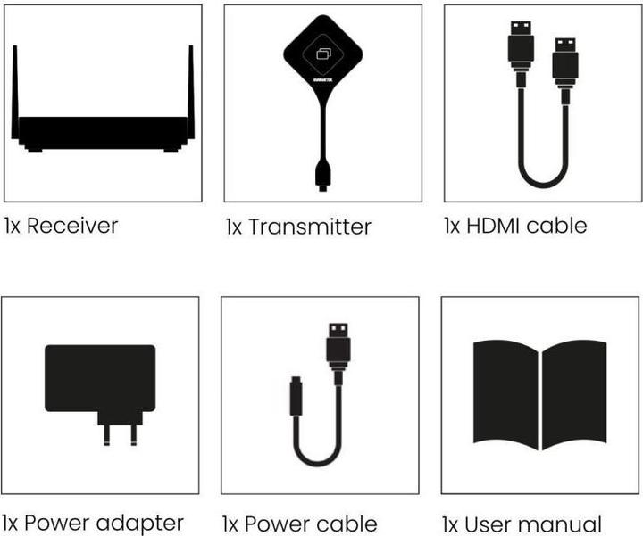 Image du produit Marmitek Stream 4K Pro - Système de présentation HDMI 4K sans fil - Solution de conférence 4K