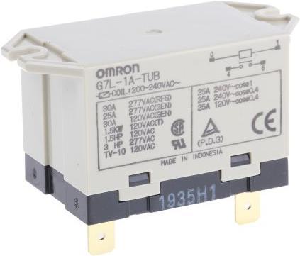 Produktbild Omron Industrial Automation Leistungsrelais 30A 240Vac