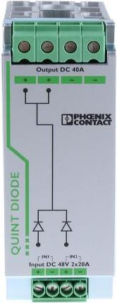 Immagine prodotto Phoenix Contact Modulo a diodi, guida DIN, 48Vcc,40A,EX