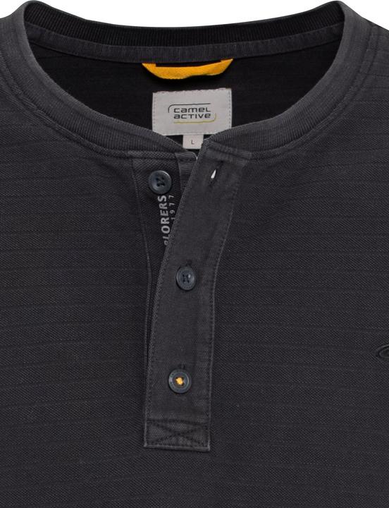 Produktbild Camel Active Kurzarm Henley aus reiner Baumwolle (S)