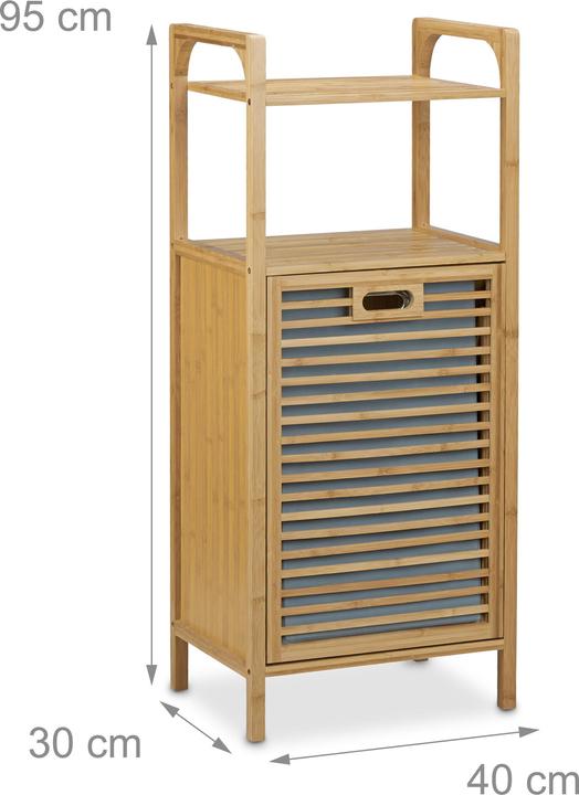 Actual product image Relaxdays Bathroom Shelf (40 x 30 x 95 cm)