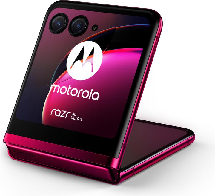 Actual product image Motorola Razr 40 Ultra (256 GB, Viva Magenta, 6.90", SIM + eSIM, 12 Mpx, 5G)