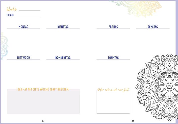 Produktbild Notizbuch Bullet Journal Mandala 21.6 x 15.3 cm (21.6 x 15.3 cm, Blanko, Harter Einband)