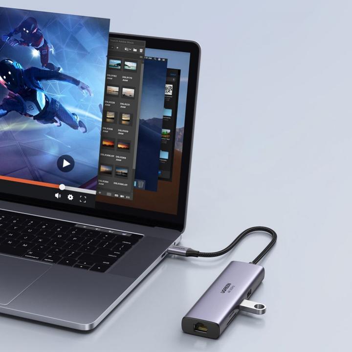 Produktbild Ugreen 7in1 Multifunktions-HUB (USB-C, 7 Ports)