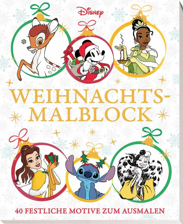 Actual product image Panini Disney: Christmas colouring pad: 40 festive motifs to colour in