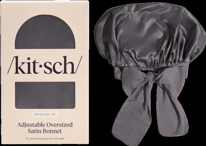 Kitsch Satin Bonnet XL Anthrazit