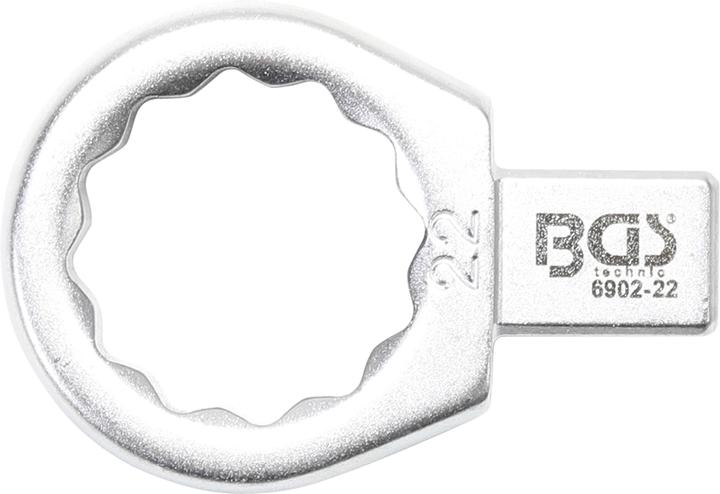 BGS Einsteck-Ringschlüssel 22 mm Aufnahme 9 x 12 mm (22 mm)