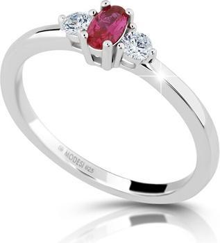 Modesi Charming silver ring with zircons M01411 - Circuit: 60 mm (60)