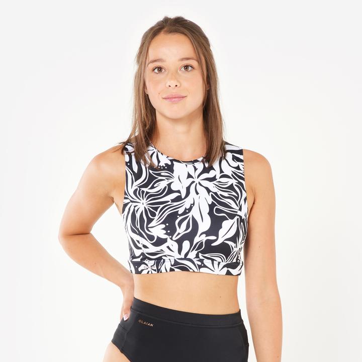 Produktbild Olaian Bikini-Oberteil Damen Bustier Carla schwarz/weiss (75 C)