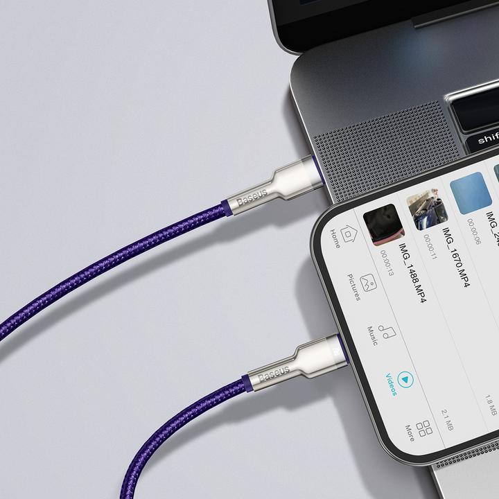 Produktbild Baseus Cafule Series USB-C cable for Lightning, 20W, 2m (purple) (2 m, USB 2.0)