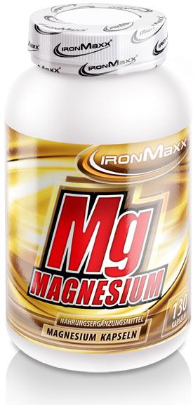 Produktbild IronMaxx Mg-Magnesium (130 Stück, Kapseln, 500 g)