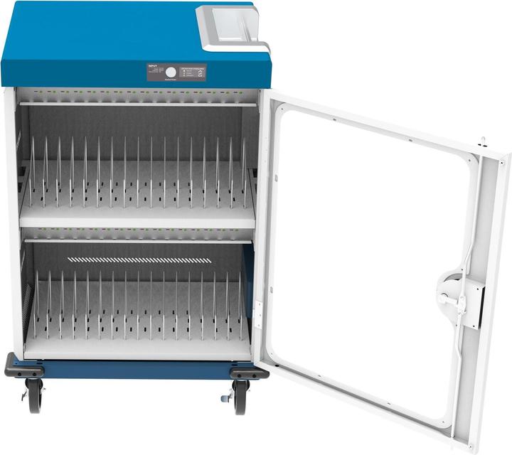 Actual product image Good Connections GC charging trolley for 32 devices, USB-C, 18W per port, PD 3.0, QC 3.0, white/blue (700 W)