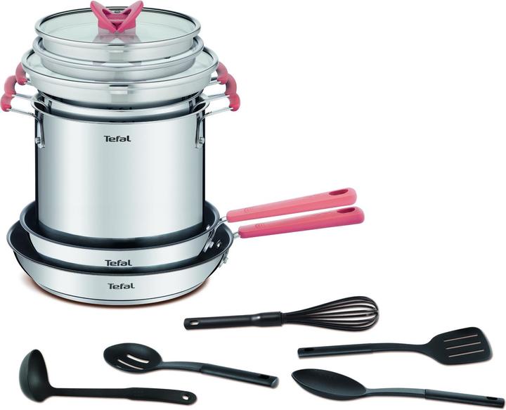 Produktbild Tefal SET 13 STÜCK OPTI'SPACE SS (G721SD74) (2.80 cm, Kochtopf, Edelstahl)