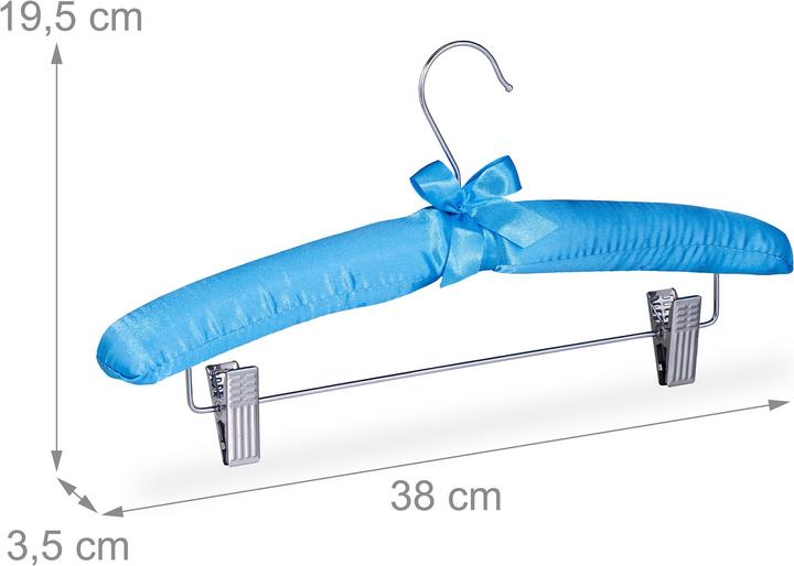 Actual product image Relaxdays Satin hanger (5 x)