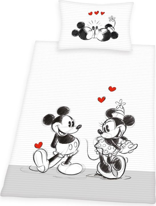 Actual product image Herding Mickey Minnie Retro (Bedding set, 160 x 210 cm, 65 x 100 cm)