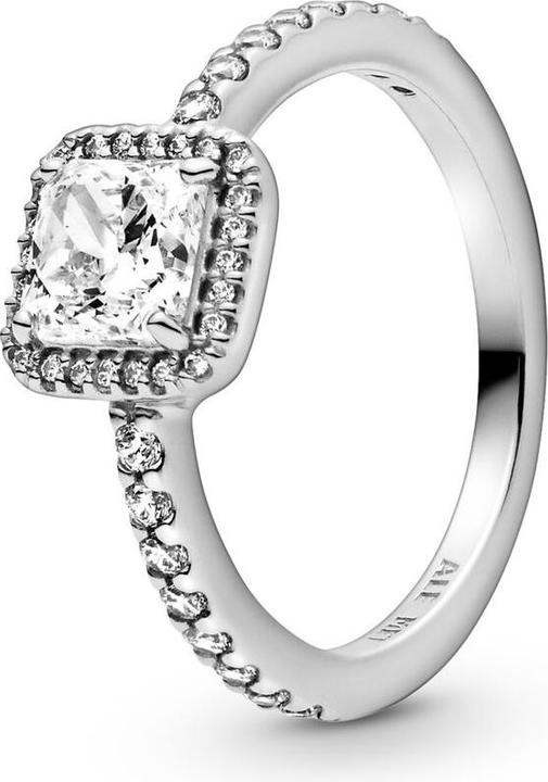 Pandora Quadratischer Funkelnder Strahlenkranz Ring