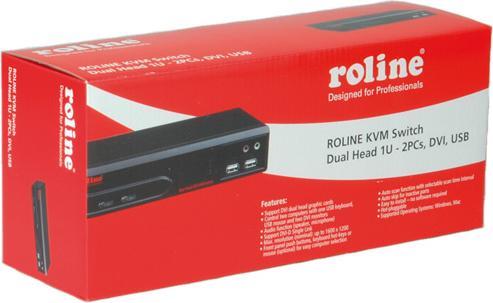 Produktbild Roline Dual Head DVI USB 2.0, 1 User - 2 PC
