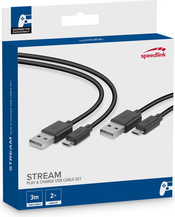 Actual product image Speedlink STREAM - Play & Charge Cable Set (PS4)