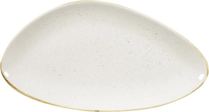 Produktbild Churchill Stonecast Triangel Platte 35.5x18.8cm Barley White (1 x)