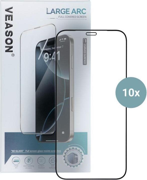 Produktbild Veason Protective glass 6D Pro Glass (SET 10in1) - for Samsung Galaxy A35 / A55 black (10 Stück, Samsung Galaxy A35, HTC A55)