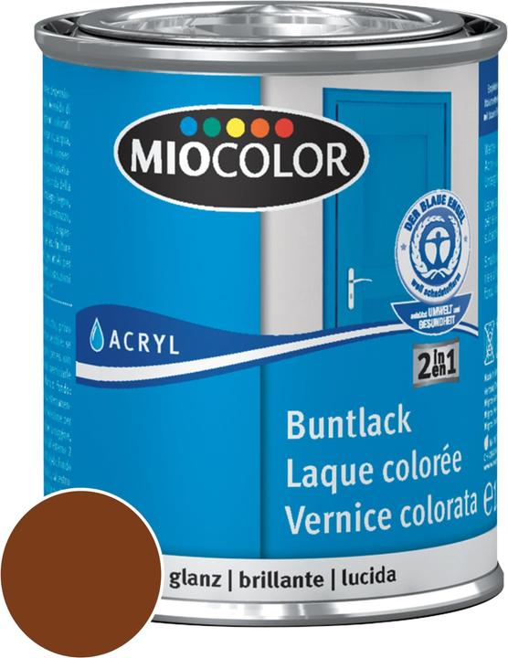 Produktbild Miocolor Acryl Buntlack glanz (Nussbraun, 0.13 l)