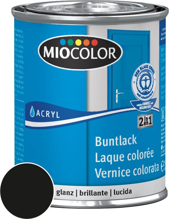 Image du produit Miocolor Acryl Buntlack glanz (Noir, 0.13 l)