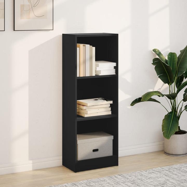 Immagine prodotto VidaXL Bücherregal Bücherschrank Standregal Büroregal Schwarz Holzwerkstoff (40 x 24 x 109 cm)
