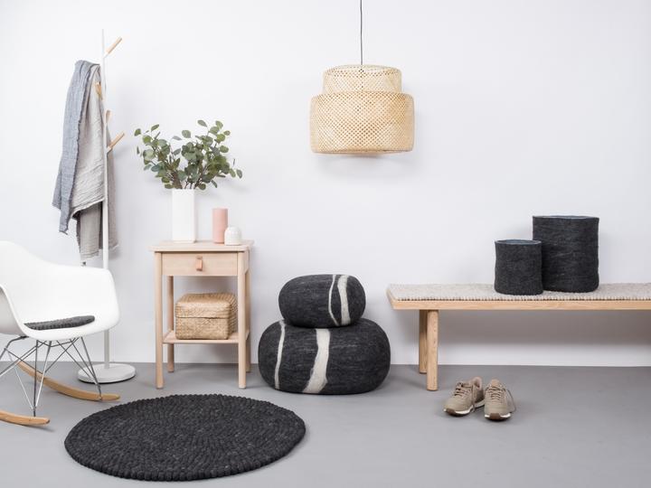 Immagine prodotto Myfelt Tappeto a sfera in feltro Hugo (Ø 90 cm)