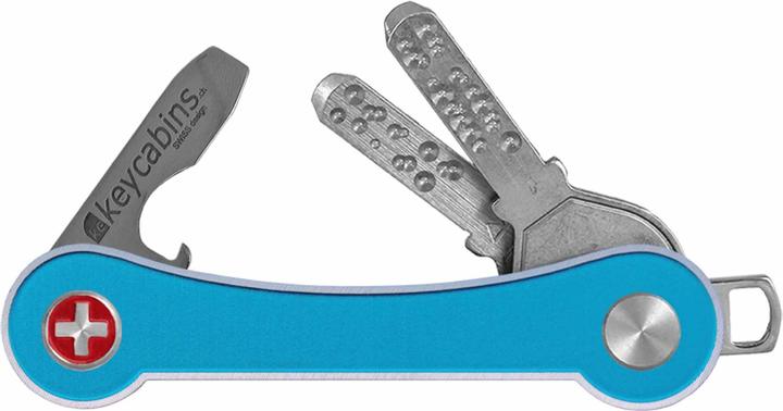 Keycabins Schlüsselorganisator KCAFS1.3 Aluminium frame S1 blue light