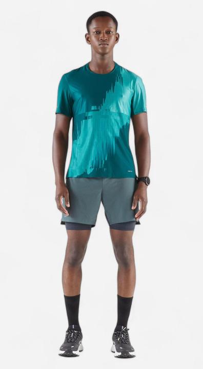 Produktbild Kiprun Men's Trail Running Long-Distance Shorts 2in1-Kiprun Run Ultra 900-Green (XL)
