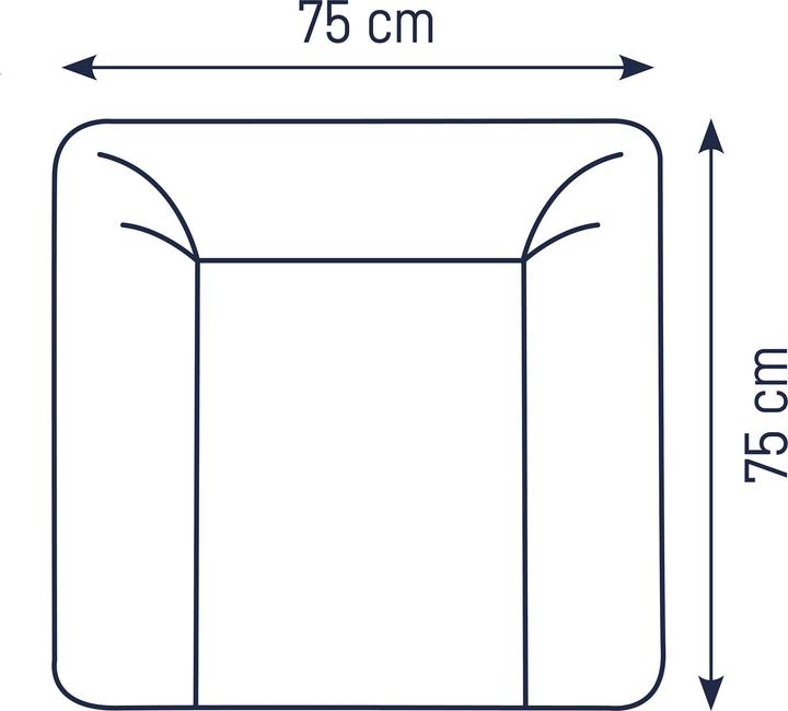 Image du produit Julius Zöllner Softy matelas à langer 65/75, film blanc uni (85 x 75 cm)