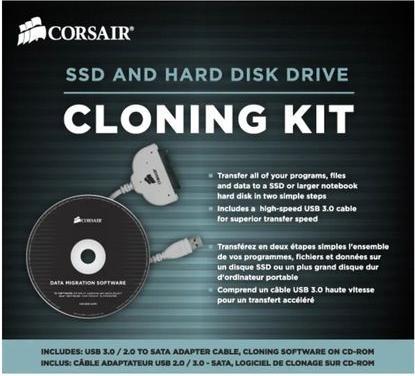 Image du produit Corsair Kit de clonage de disque pour SSD et HDD SATA - USB 3.0