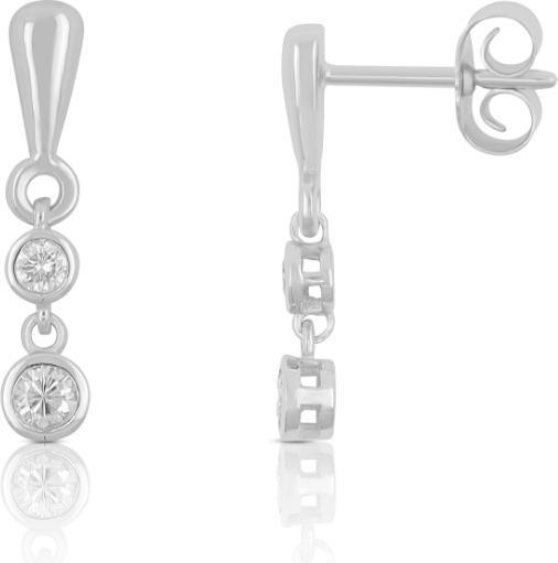 Muau Ohrstecker Weissgold 750/18K, Diamant 0.19ct. (750/18K Weissgold)